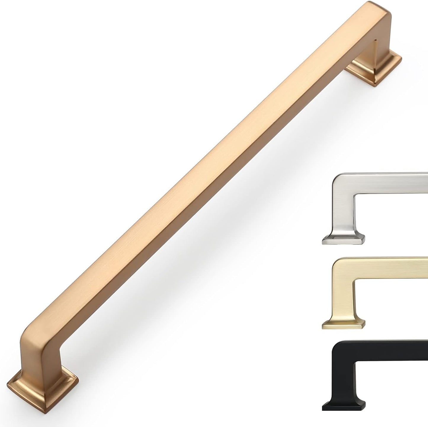 10 Pack 6.25 Inch Champagne Bronze Cabinet Pulls for Kitchen