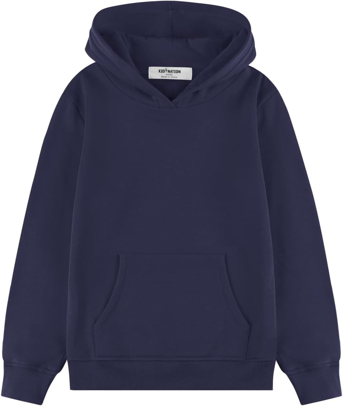 Kid Nation Kids' Soft Brushed Fleece Pullover Hoodie for All