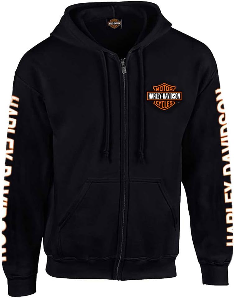 Harley-Davidson Men's Black Hoodie for Biker Style!
