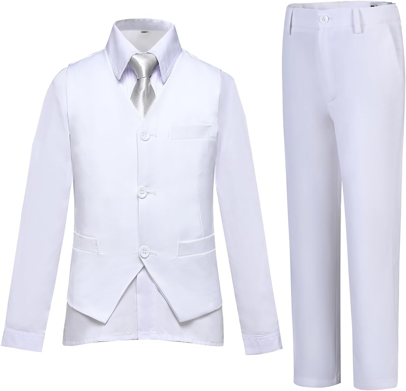 Boys Suits Slim Fit 4 Piece Formal Dresswear Set for Kids