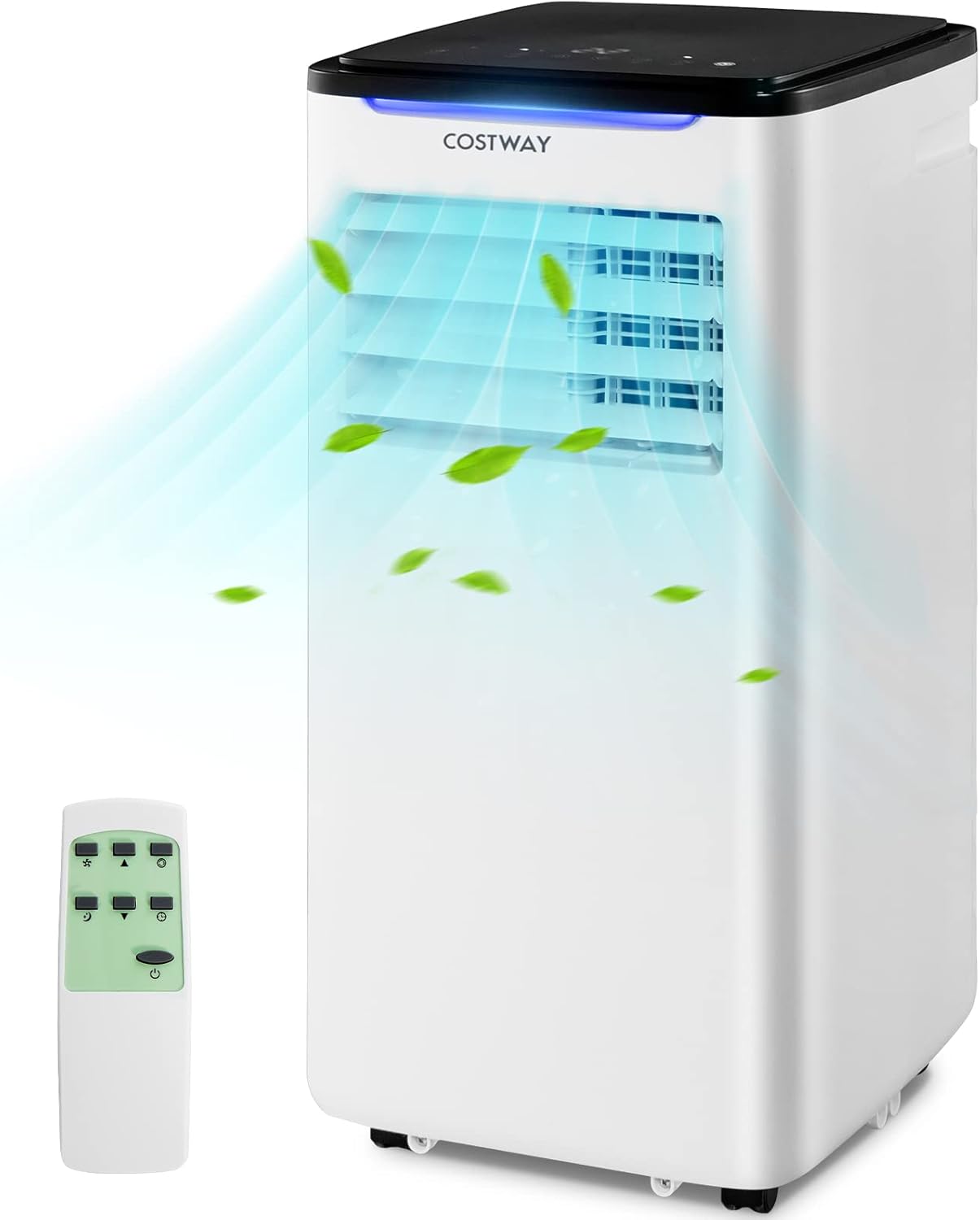 COSTWAY 8000 BTU Portable AC - Cool, Fan, Dry - 3-in-1 for 300 Sq.Ft
