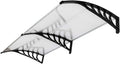 Outvita Window Awning Door Canopy 77x35.4 in - Clear Polycarbonate