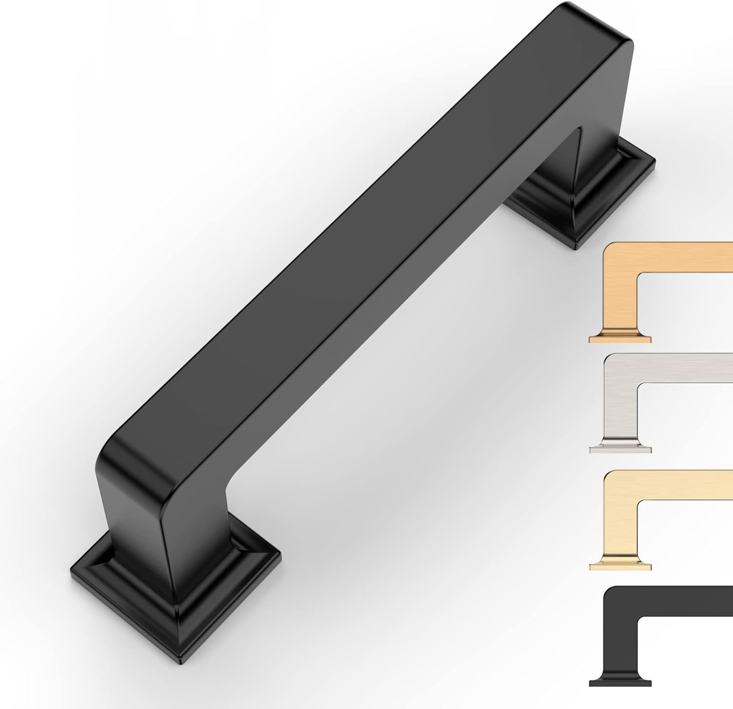 10 Pack 3 Inch Matte Black Cabinet Pulls for Kitchen & Dresser