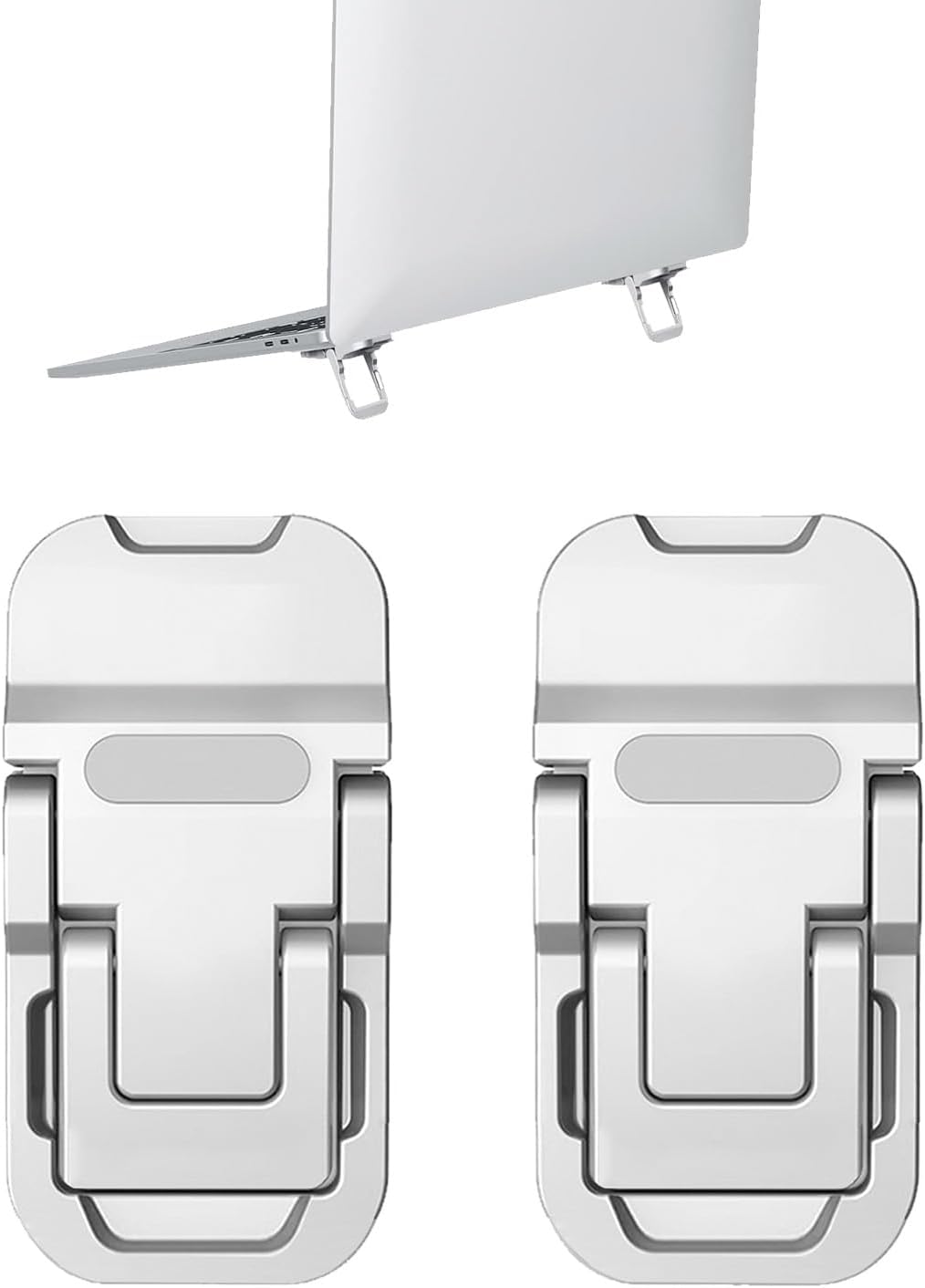 Adjustable Zinc Laptop Stand - Portable Ergonomic Solution