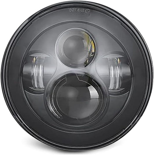 7 Inch Black Headlight for Harley Street Glide and Road King