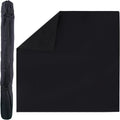 32 x 32 in Black Game Playmat - Rubber Non-Slip Table Cover