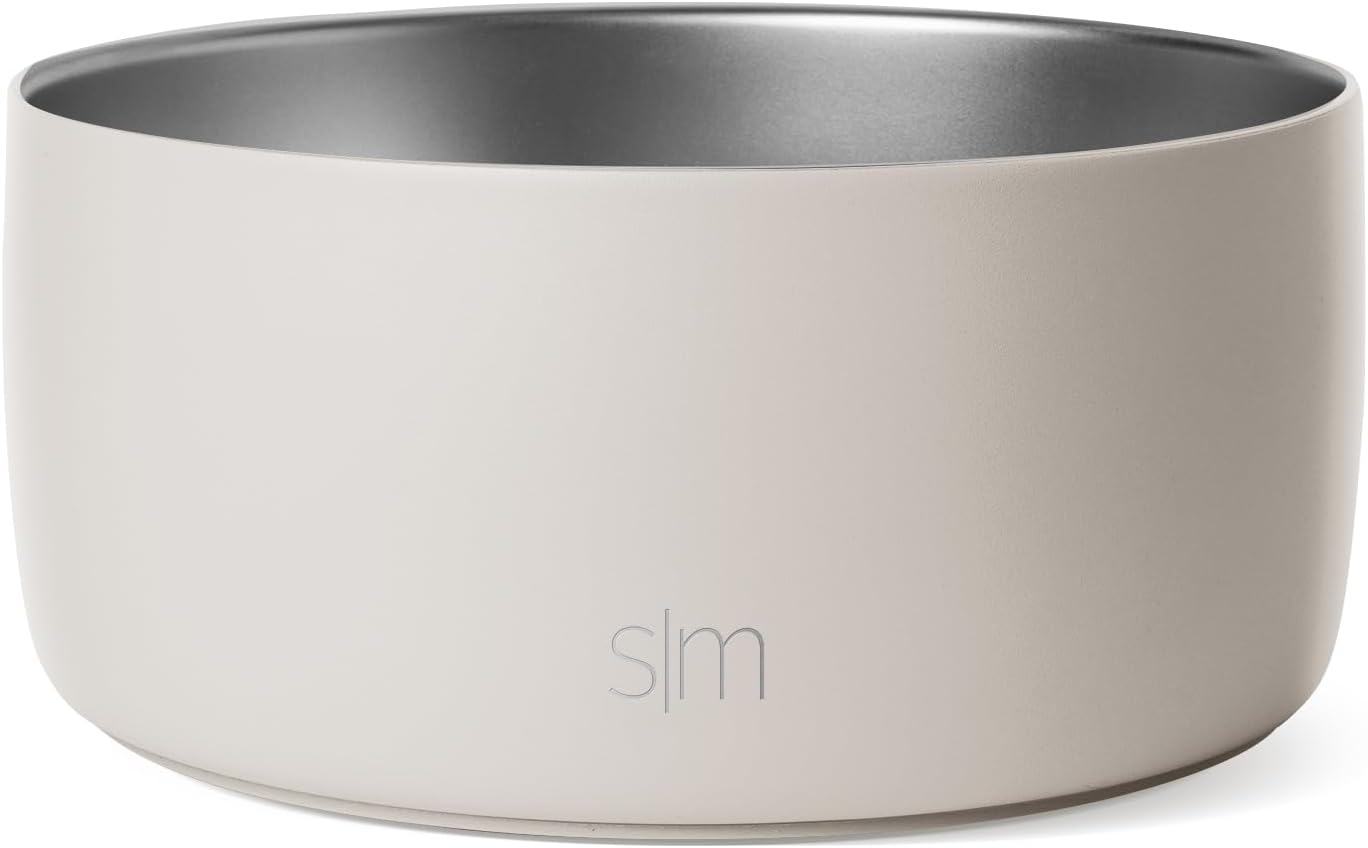 Simple Modern Stainless Steel Pet Water Bowl for Dogs & Cats