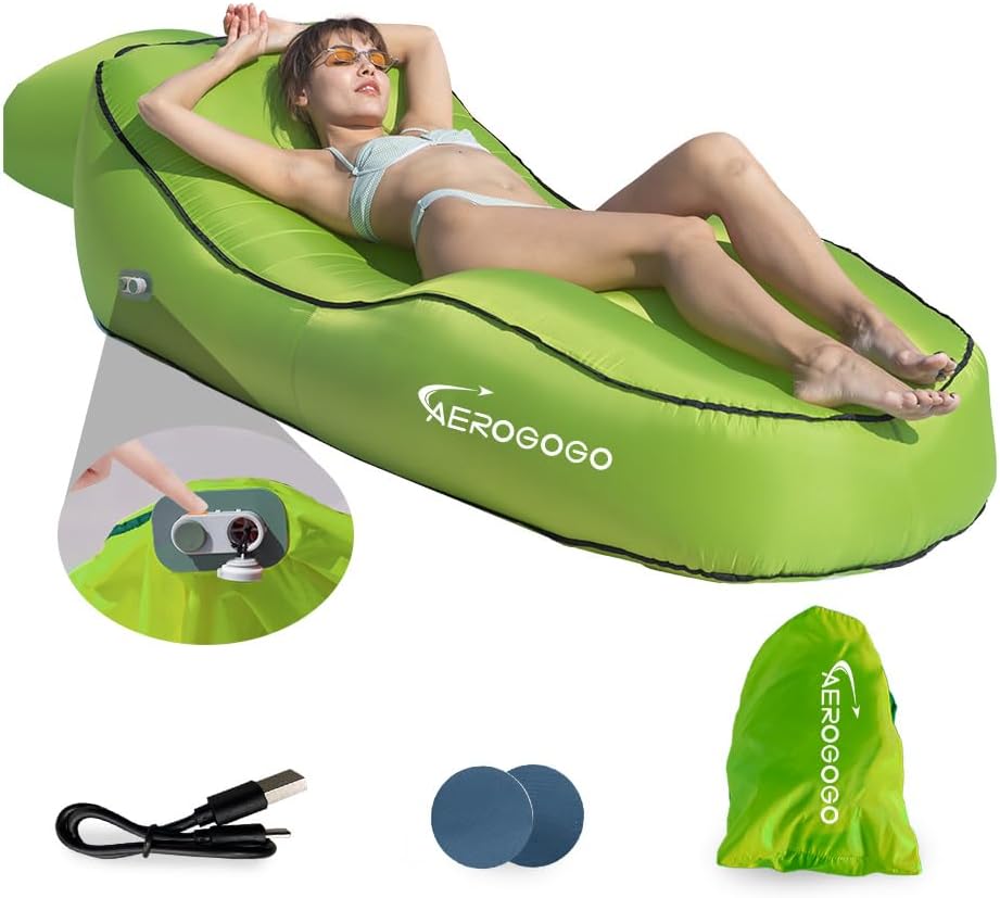 Automatic Inflatable Lounger: Easy Setup & Comfort!