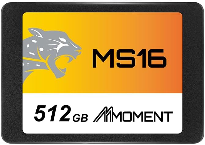 MMOMENT MS16 512GB Internal SSD with 550MB/s Read Speed