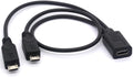 USB Type C Female to Dual Micro USB Male Splitter Cable - Charge Two