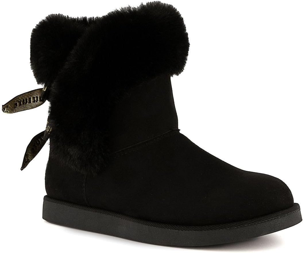 Juicy Couture Women's Slip On Winter Snow Boots for Comfort