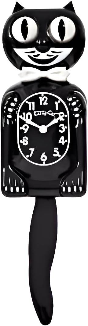 Kit Cat Klock Classic Black Small - Adorable Retro Timepiece