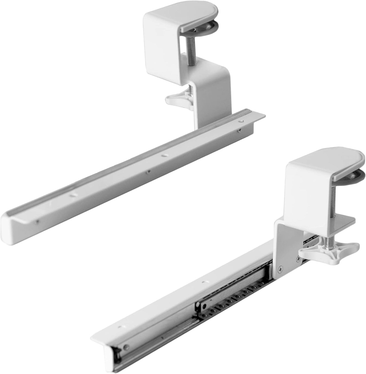 VIVO DIY Keyboard Tray Rail Set, Sturdy C-Clamp Mount