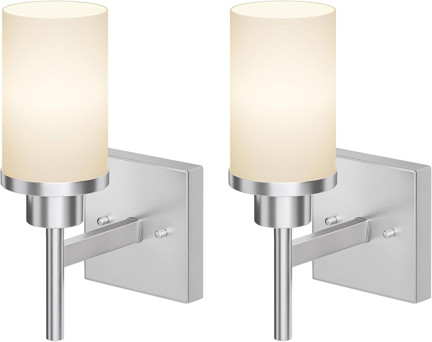 AONEON Bathroom Light Fixtures with Brushed Nickel Finish