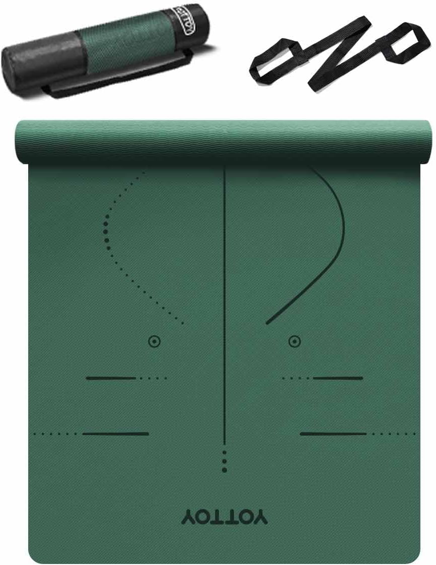 YOTTOY Eco-Friendly Extra Wide Yoga Mat - Non-Slip & Spacious!