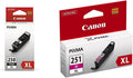 Canon PGI-250XL PGBK and CLI-251XL Magenta Ink Cartridges - Reliable