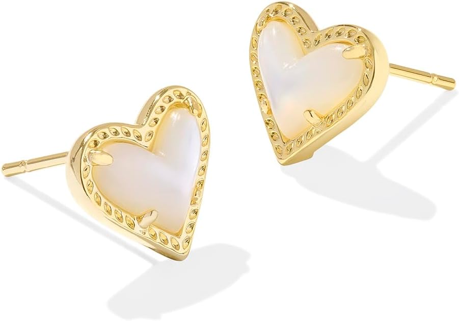 Kendra Scott Ari Heart Stud Earrings: Colorful Fashion Jewelry
