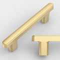 Amerdeco Brushed Gold Cabinet Pulls 3 in Hole Center - Modern Finish