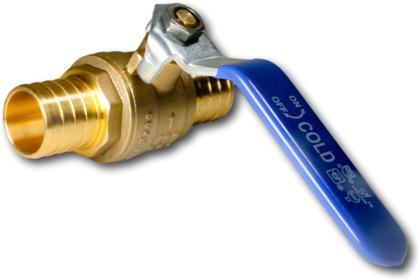 50 Pieces 1 Pex Ball Valve Blue Cold for Reliable Plumbing