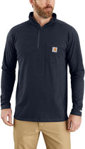 Carhartt Force Relaxed Fit Midweight Quarter-Zip Mock-Neck - Durable