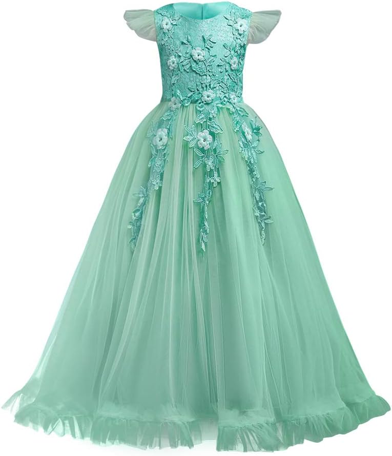 Flower Girls Maxi Dress for Weddings and Special Occasions