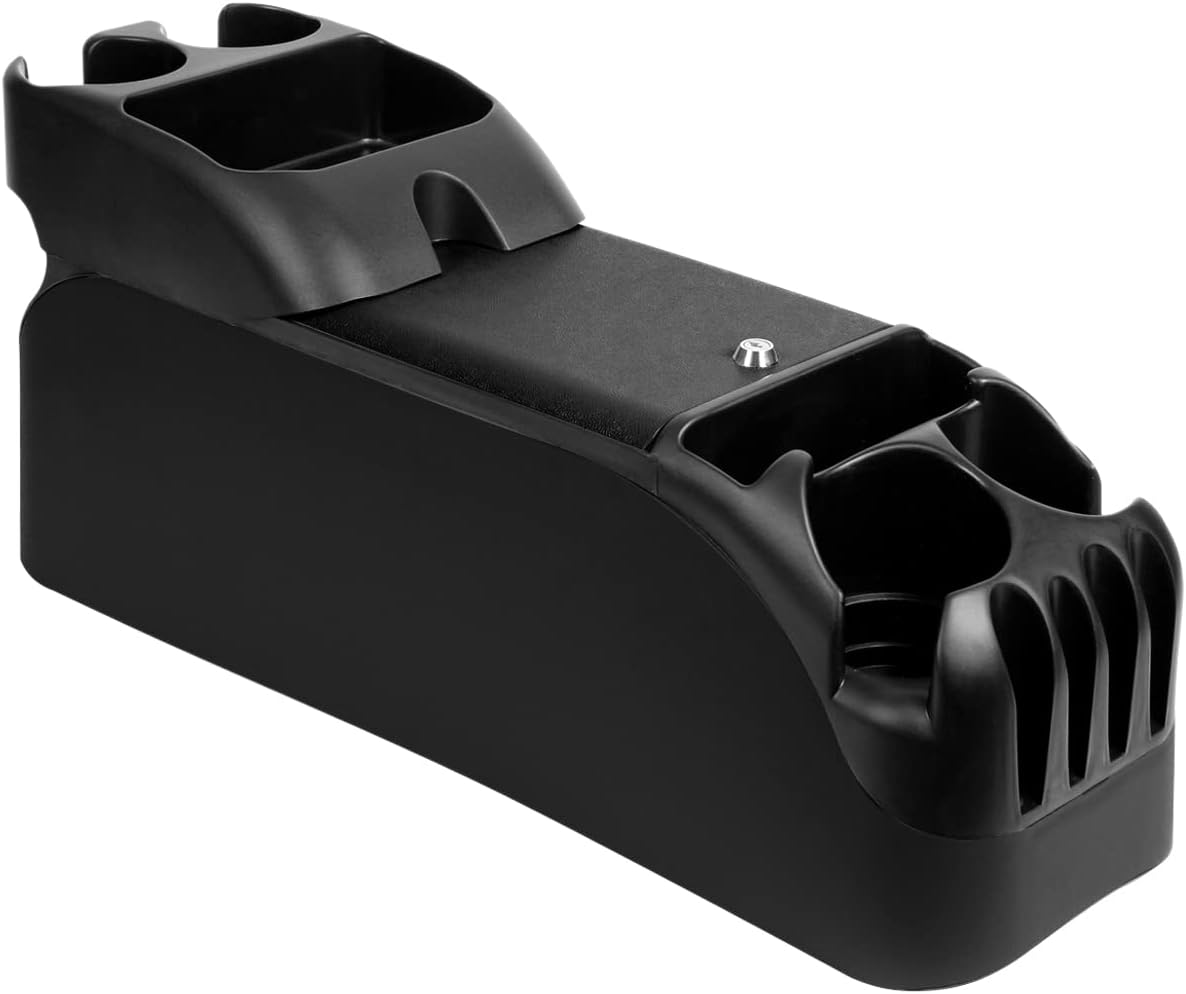 Center Console for Minivans and SUVs with Extra Cup Holders