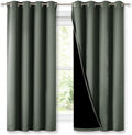 NICETOWN Dark Mallard Blackout Curtains for Total Privacy