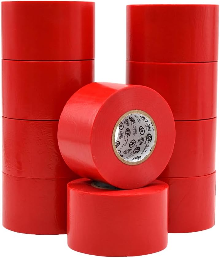 WOD Professional Grade Red Electrical Tape for All Your Needs