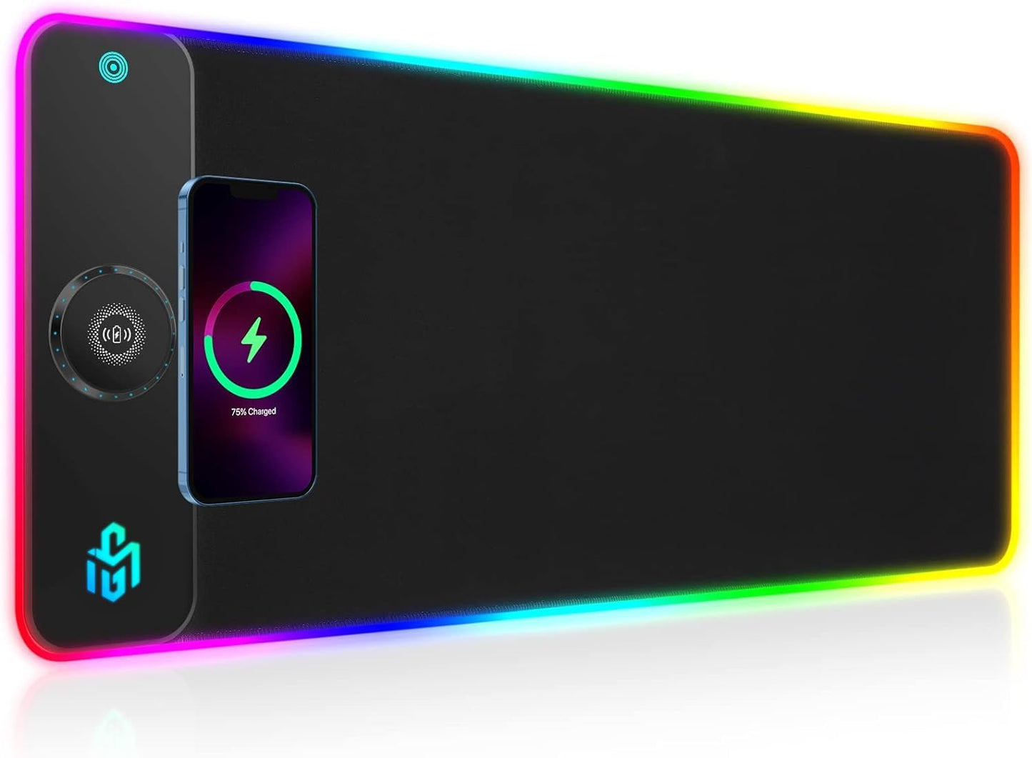 GIM RGB Gaming Mouse Pad with Wireless Charging and LED Lights