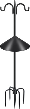 Gtongoko Bird Feeder Pole Squirrel Proof 108 in Double Shepherds Hook