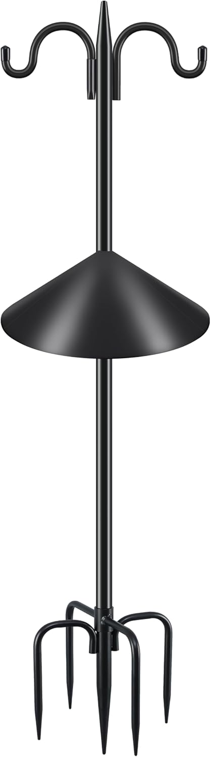 Gtongoko Bird Feeder Pole Squirrel Proof for Outdoor Use