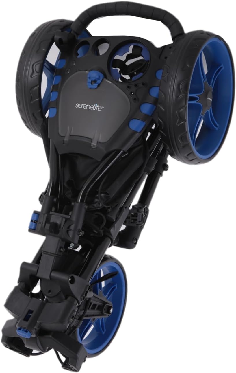 SereneLife Lightweight Golf Push Cart - Easy Transport