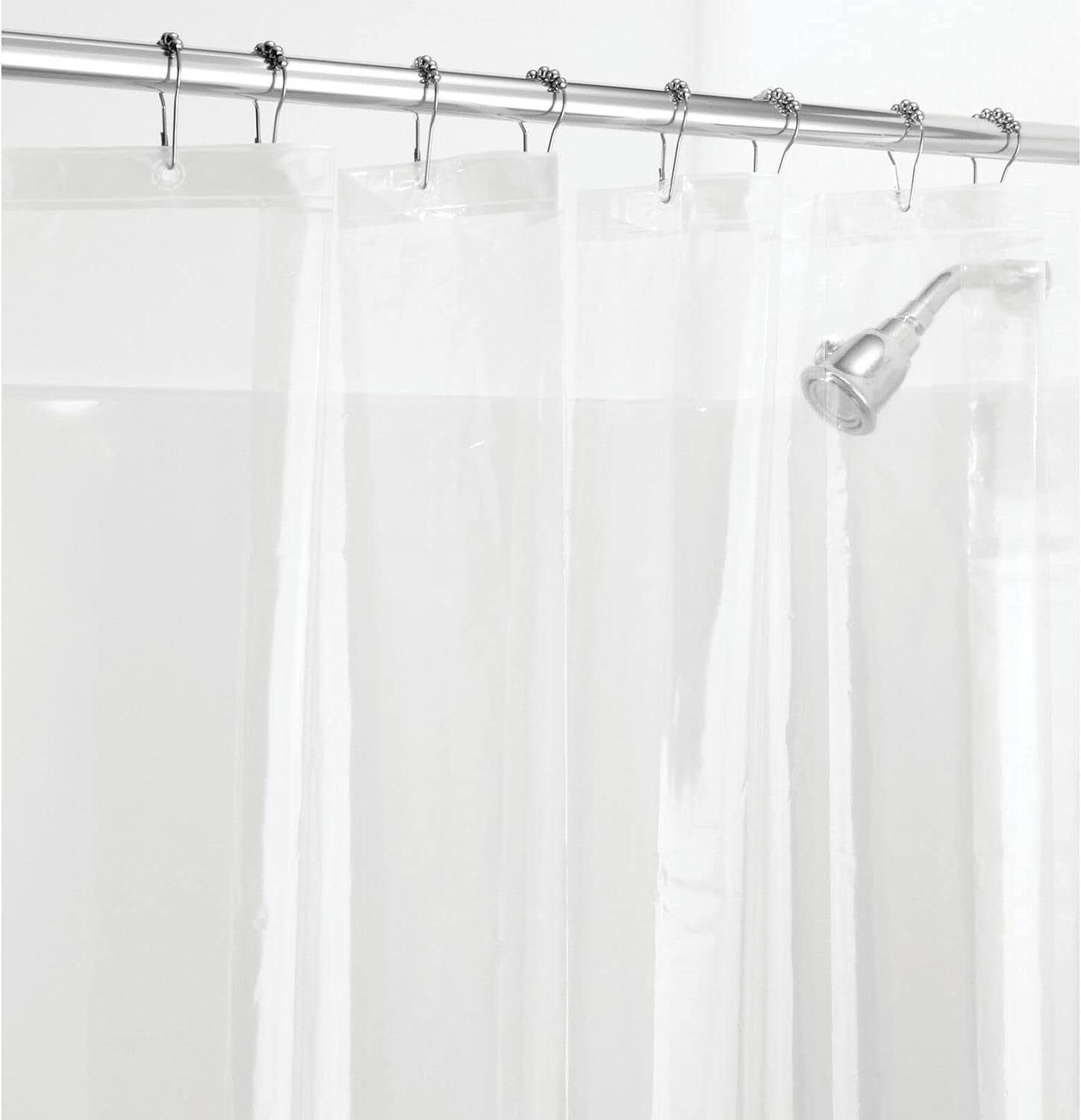 mDesign Heavy-Duty Water Resistant Shower Curtain Liner