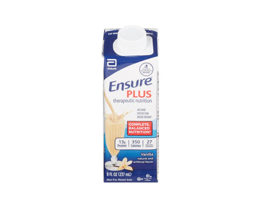 Ensure Plus Vanilla Nutritional Drink 8 Ounce Bottle Case Of 24