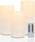Homemory Waterproof Outdoor Flameless Pillar Candles - Remote Timers