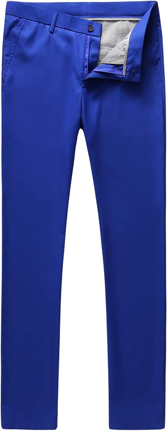 MOGU Mens Slim Fit Front Flat Casual Pants for Every Occasion
