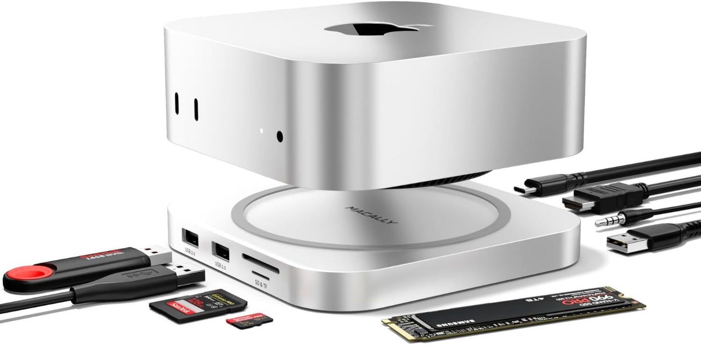 Macally Mac mini M4 Dock and Stand for Ultimate Efficiency