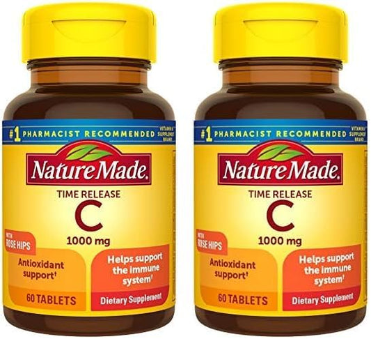 Nature Made Vitamin C 1000 mg Time Release Tablets for Immunity