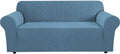 Stretch Slip Cover for 3-Cushion Sofa - Dusty Blue