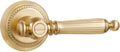 Gold Door Lever Privacy Brushed Brass Door Handle - Elegant Privacy