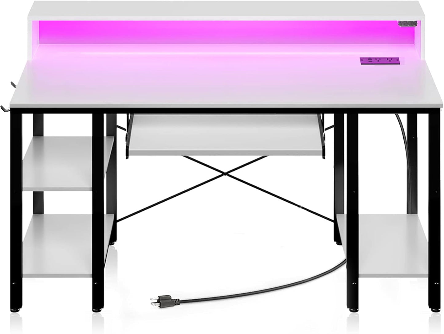 Rolanstar 54 Gaming Desk with LED Lights