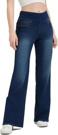 Women's High Waisted Bell Bottom Jeans - Tummy Control Flare KYAL