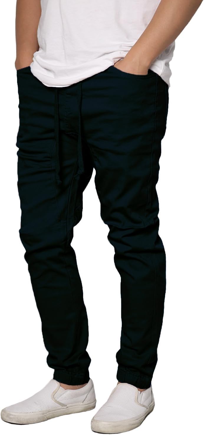 URBANJ Men's Stretch Twill Drop Crotch Jogger Pants Review