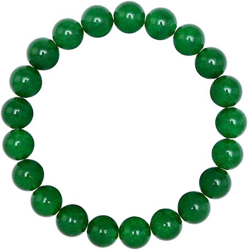 Forziani 10mm Green Jade Beaded Bracelet for Men - Energy & Clarity