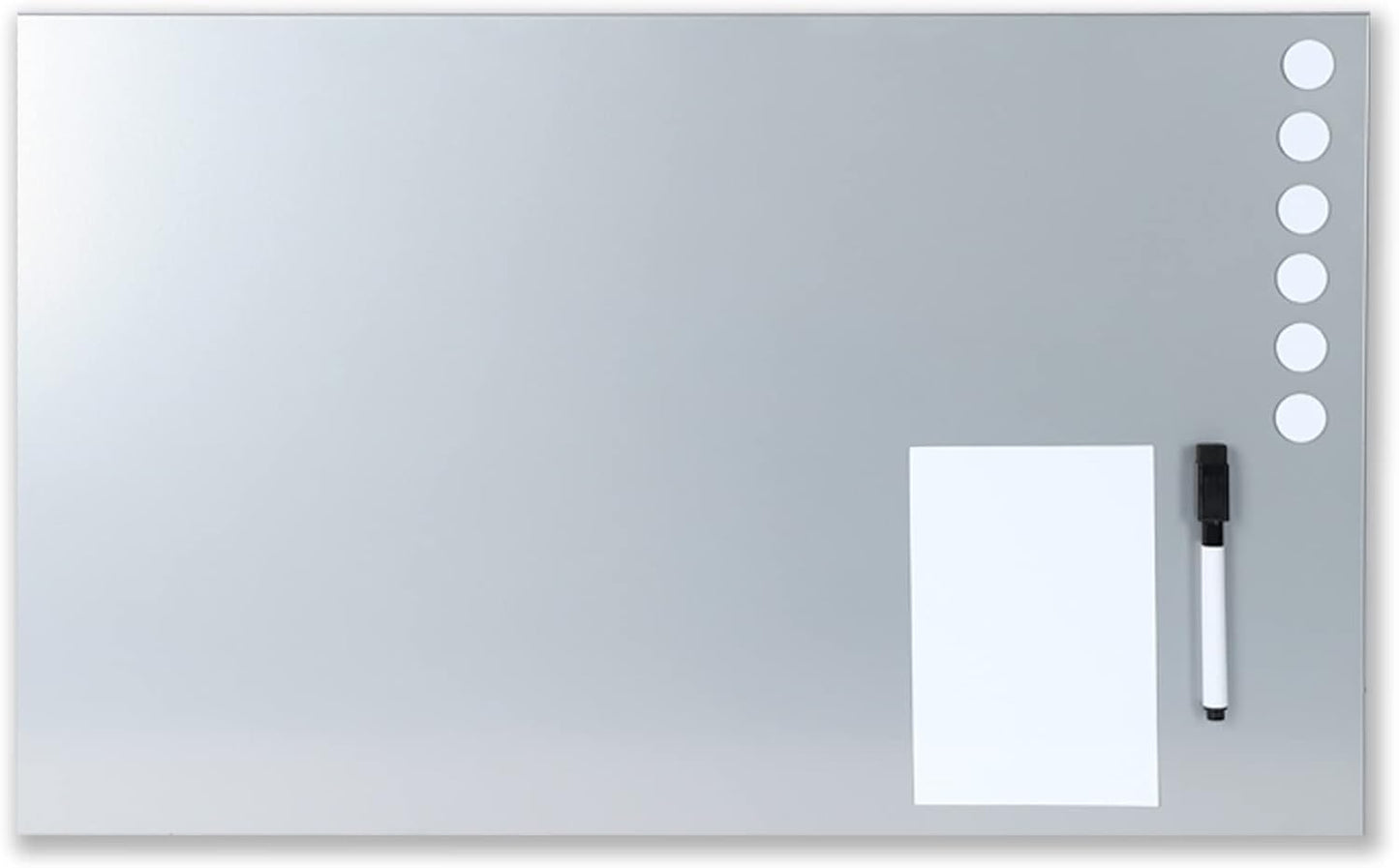 Magnetic Bulletin Board by BankSupplies - 24 x 14 in Silver