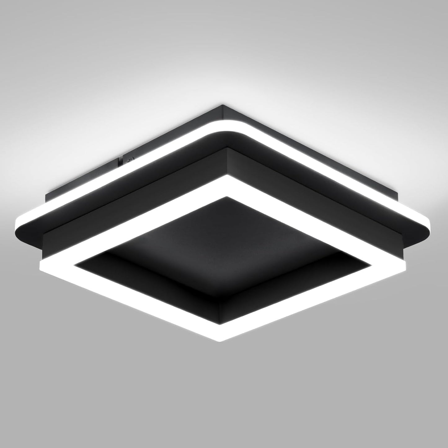 CANEOE Black Modern LED Ceiling Light for Hallway and Kitchen