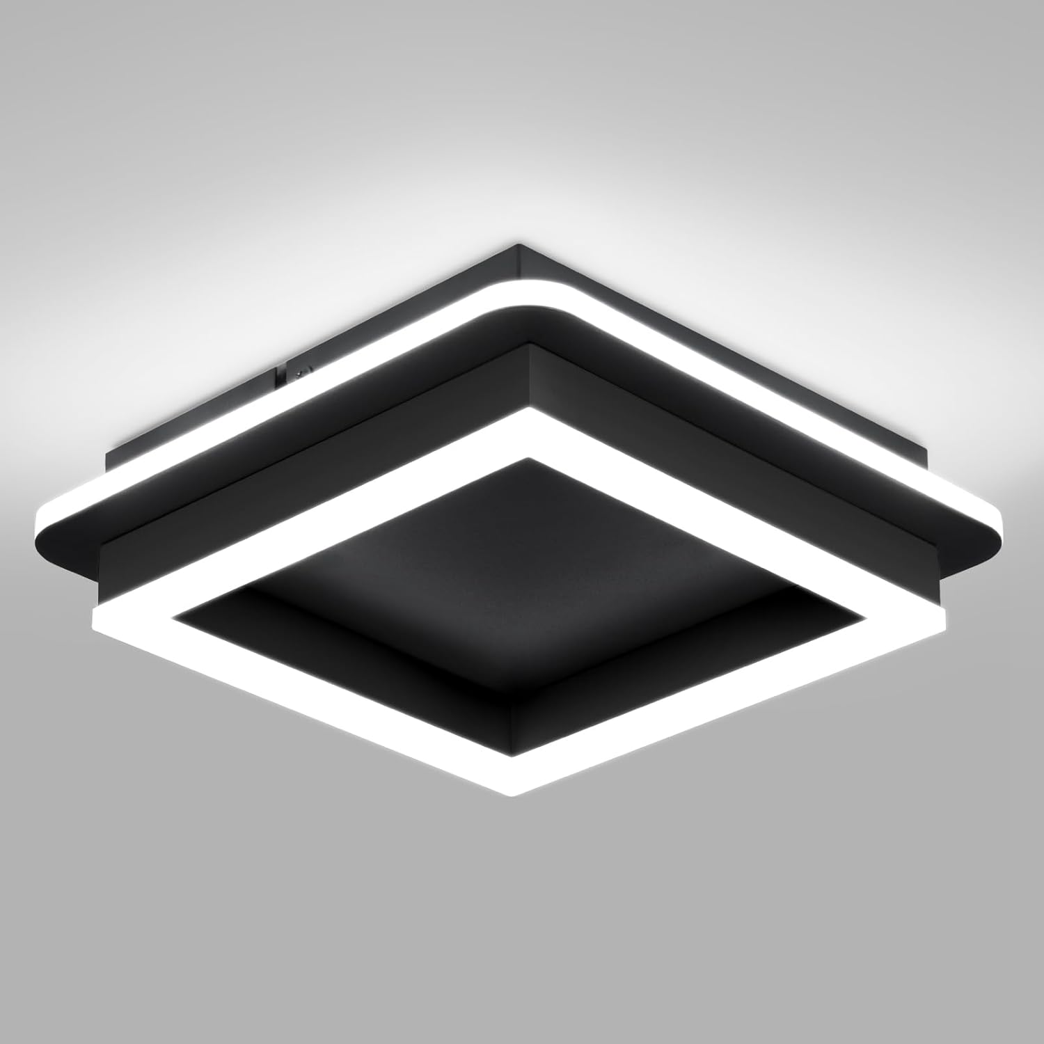 CANEOE Black Modern LED Ceiling Light for Hallway and Kitchen