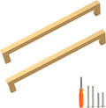 Cabinet Pulls Gold Cabinet Handles Square Drawer Pulls 10 Pack - 10 in
