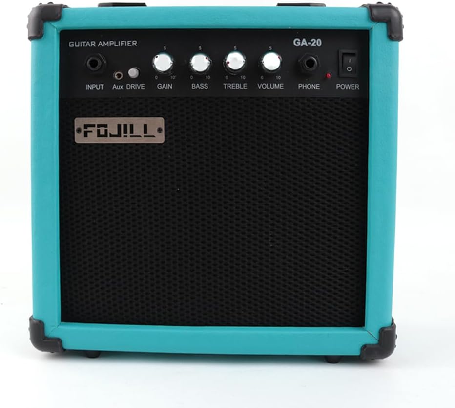 Portable 20W Electric Guitar Amp with Distortion - FOJILL