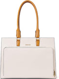 BOSTANTEN Leather Briefcase for Women - Vintage Laptop Bag